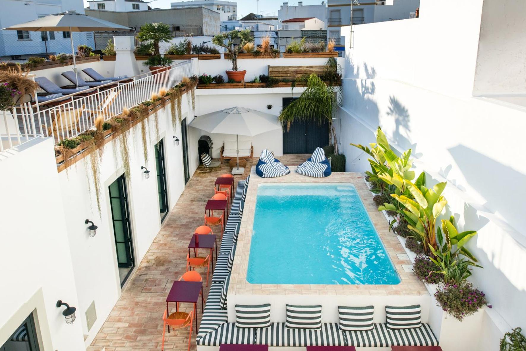 Casa Rosa Villa With Pool In Olhao Centre Экстерьер фото